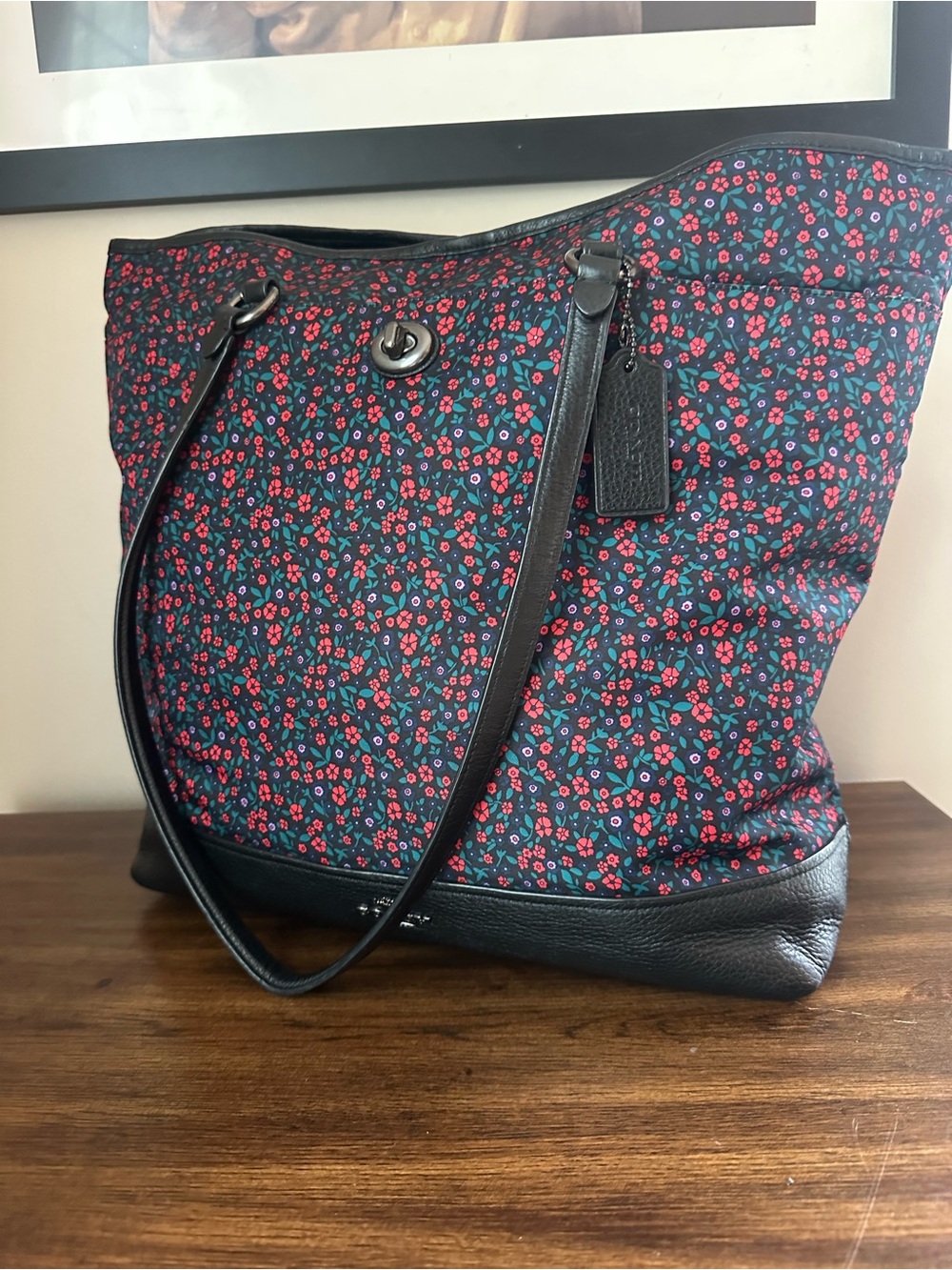 Coach Ranch Floral Tote
